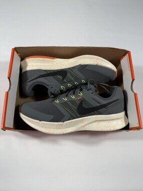 New Nike Run Swift 3 Shoes Mens Size 12 Grey Orange Running Sneakers HV5226-068